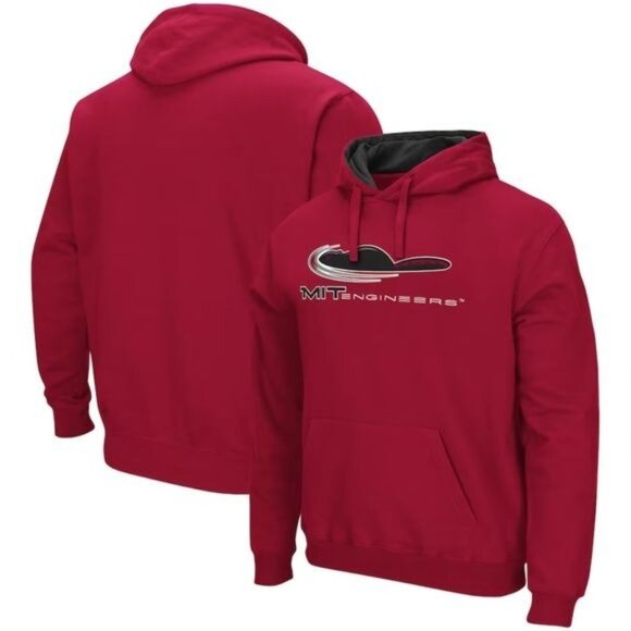 Colosseum MIT Engineers Cardinal Red Pullover Hoodie XL 70% Cotton 30% Polyester - Picture 1 of 5